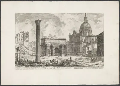 Boog van Septimius Severus op het Forum Romanum