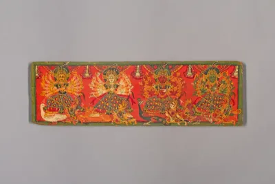 Book Cover with Four Durgas