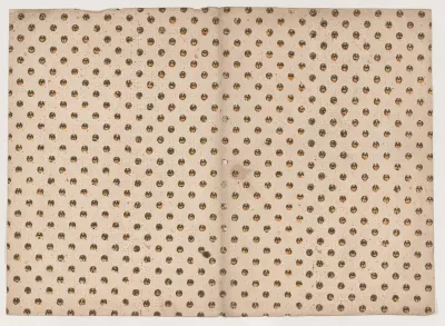 Book cover with overal circle and dot pattern