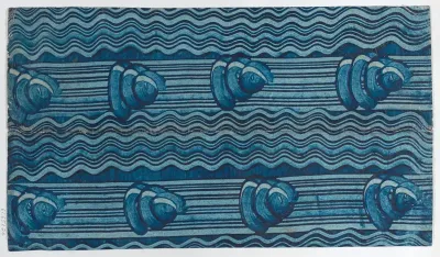 Book cover with overall fruit and floral pattern