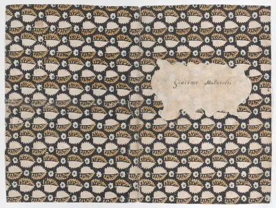 Book cover with overall leaf pattern