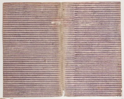 Book cover with overall purple stripe pattern