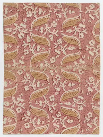 Book cover with overall red floral pattern