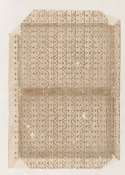 Book cover with overall zigzag pattern