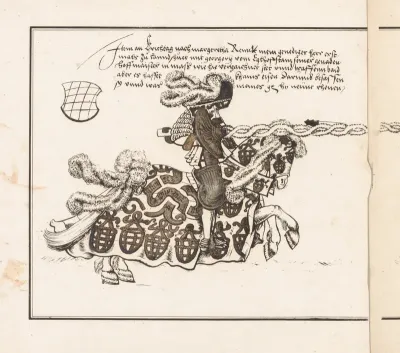 Book on Tournaments:  Jouster Facing Right