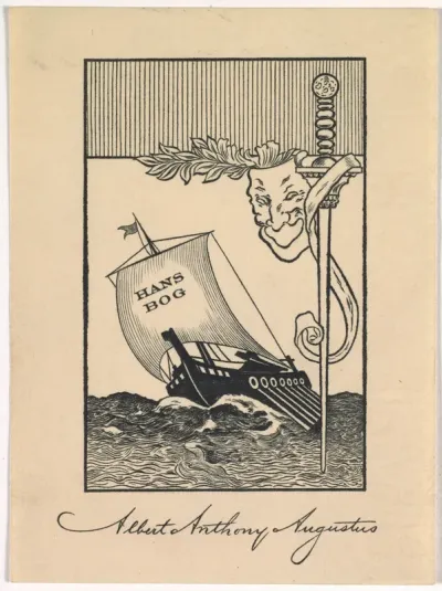 Bookplate: Albert Anthony Augustus