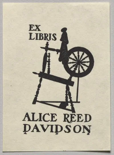 Bookplate: Alice Reed Davidson