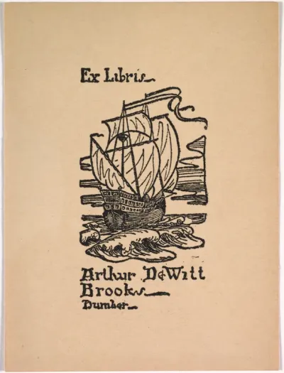 Bookplate: Arthur Dewitt Brooks