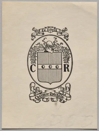 Bookplate: Casimir Reichlin