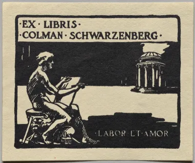 Bookplate: Colman Schwarzenberg