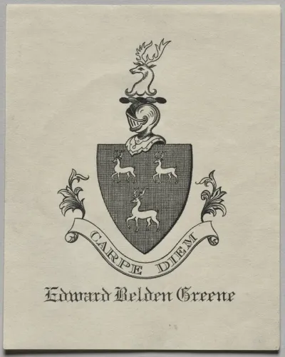 Bookplate: Edward Belden Greene