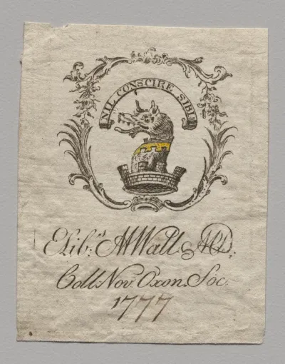 Bookplate: Elizabeth M. Watt, M.D.