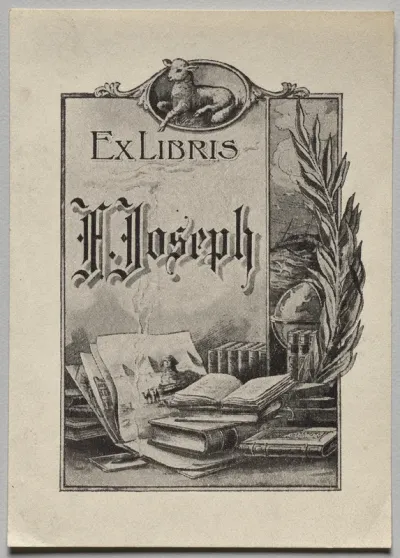 Bookplate: F. Joseph