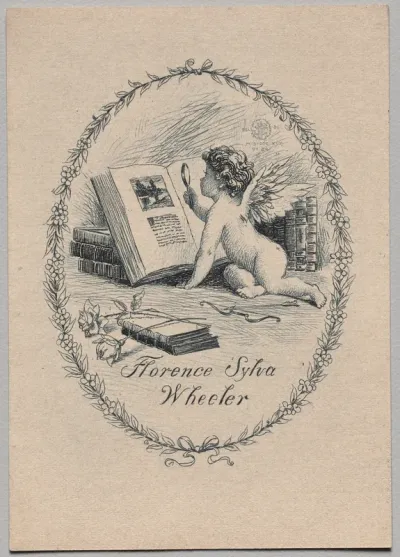 Bookplate: Florence Sylva Wheeler