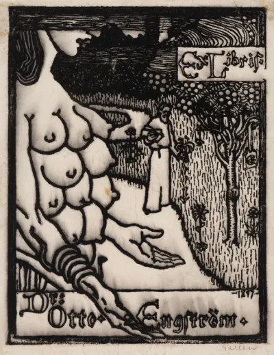 Bookplate for Dr. Otto Engström
