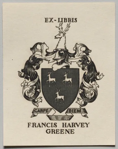 Bookplate: Francis Harvey Greene
