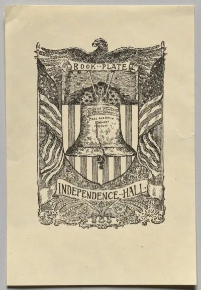 Bookplate:  Independence Hall