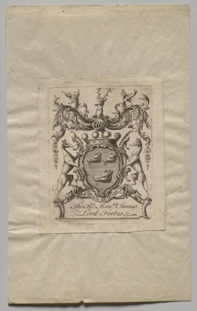 Bookplate: James, Lord Forbes