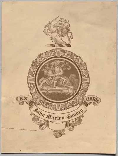 Bookplate: John Murton Gundry