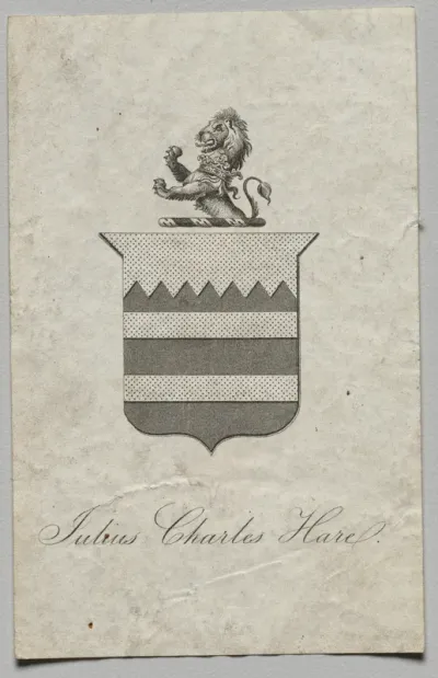 Bookplate: Julius Charles Hare