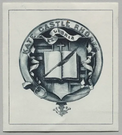 Bookplate: Kate Castle Rhodes