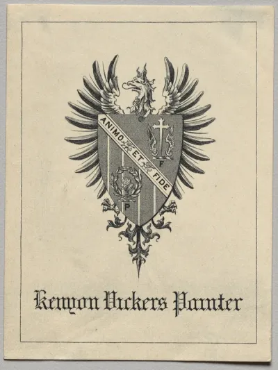 Bookplate: Kenyon Vickers Painter