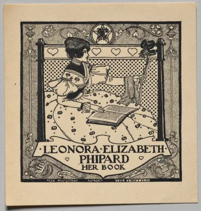 Bookplate: Leonora Elizabeth Phipard