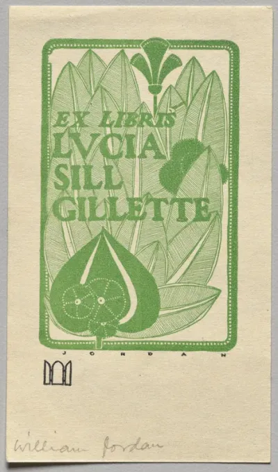 Bookplate: Lucia Sill Gillette