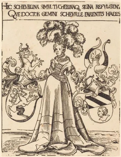 Bookplate of Scheurl and Tucher