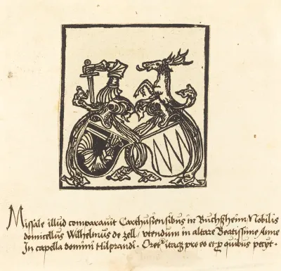 Bookplate of Wilhelm von Zell