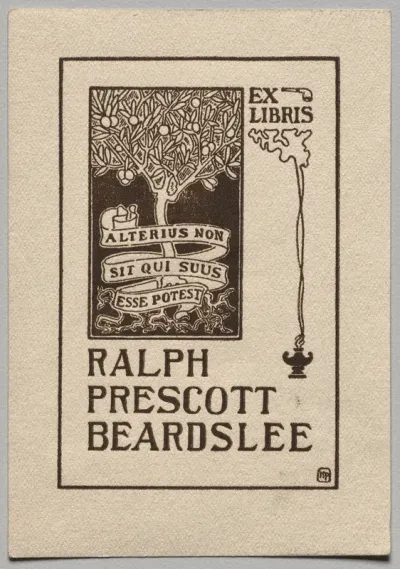 Bookplate: Ralph Prescott Beardslee