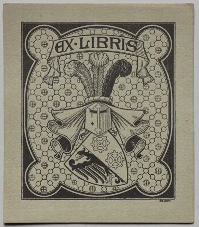 Bookplate: Rudolf R. V. Hoschek