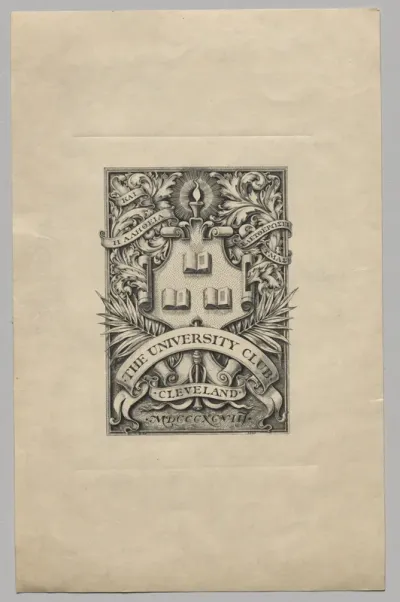 Bookplate: The University Club, Cleveland