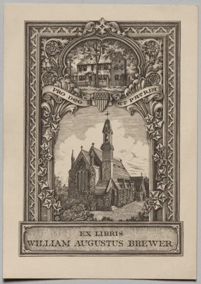 Bookplate: William Augustus Brewer