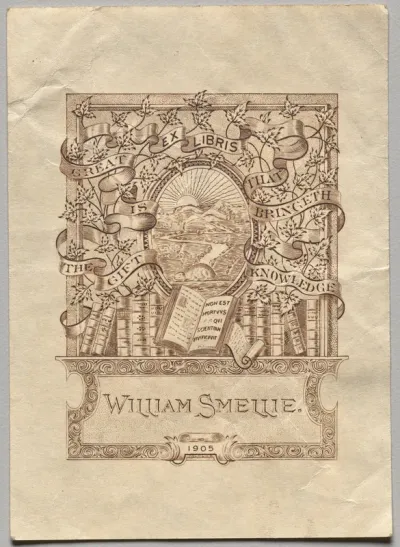 Bookplate: William Smellie