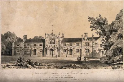 Booksellers' Provident Retreat rest home, Abbots Langley: the facade