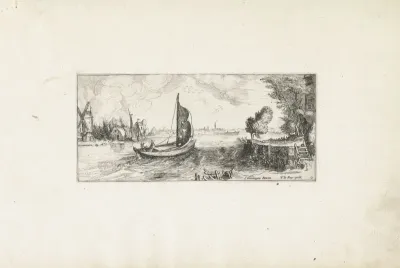 Boot op een rivier
