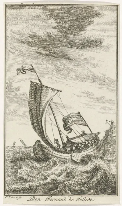 Boot op zee