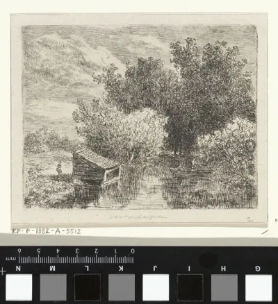 Boothuis aan een rivier