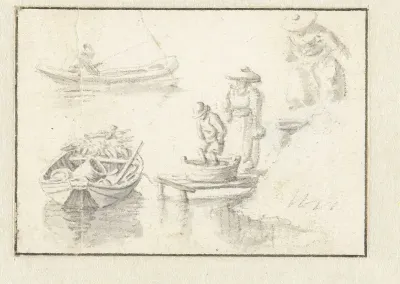Bootje bij een steiger