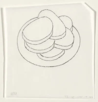 Bord met eten II (schets)
