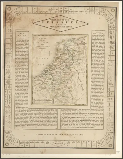 Bordspel met de kaart van Nederland