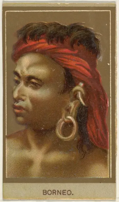 Borneo, from the Races of Mankind series (T181) issued by Abdul Cigarettes