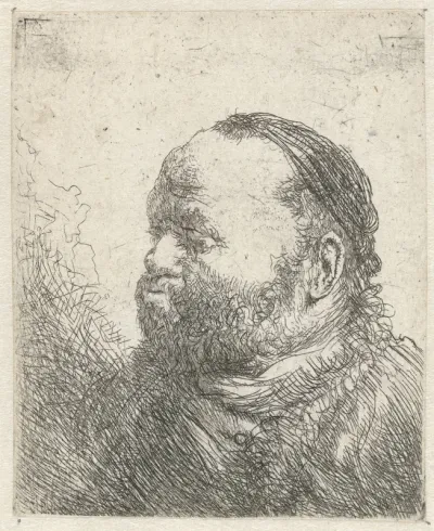 Borstbeeld van een man met dikke lippen