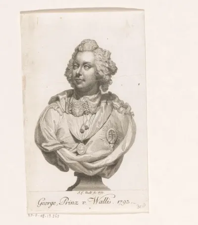 Borstbeeld van George IV als Prince of Wales