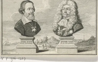Borstbeelden van Iver en Holger Wind