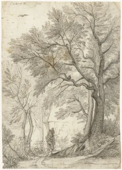 Bos van de Villa Madama buiten Rome