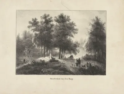Bospad bij Den Haag