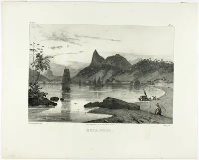 Bota-Fogo, plate 11 from Landscapes, volume 1 of Voyage pittoresque dans le Brésil