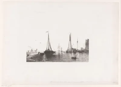 Boten aan het strand en in de haven